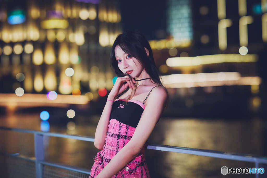 夜景ポートレート