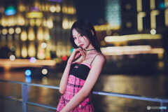 夜景ポートレート