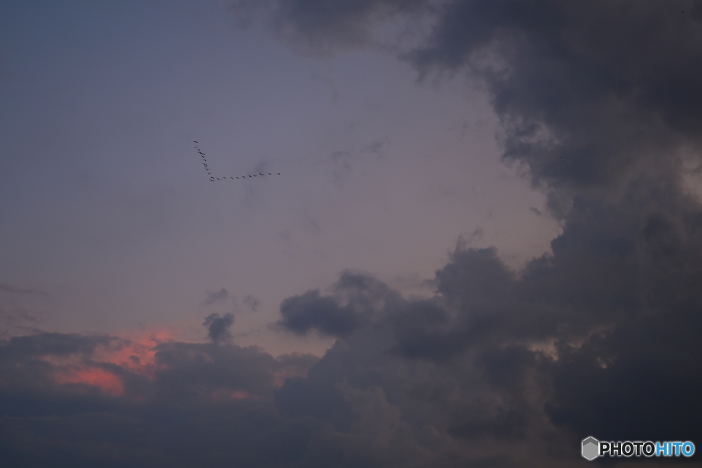 静かな夕暮れ