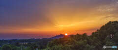 夕日