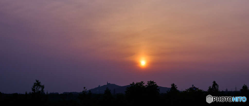 夕日