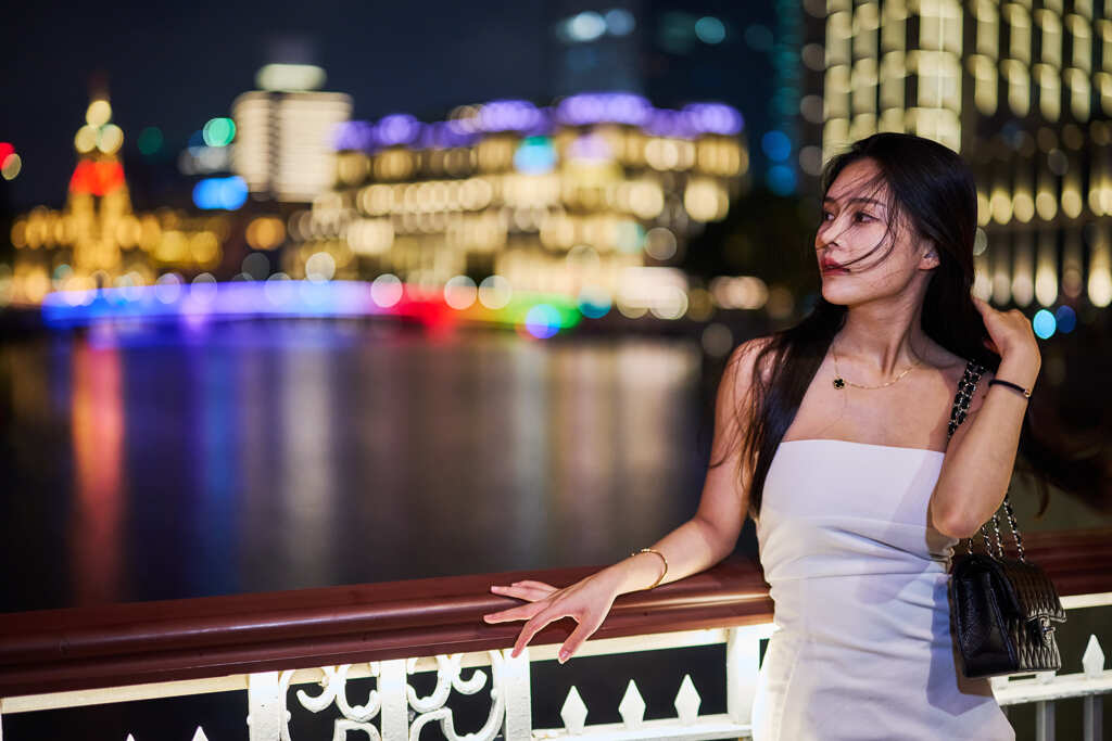 夜景ポートレート