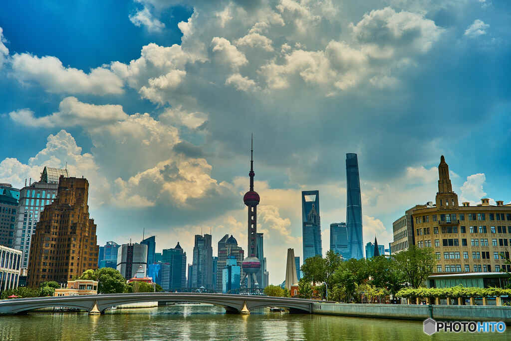 40℃超えの暑い上海