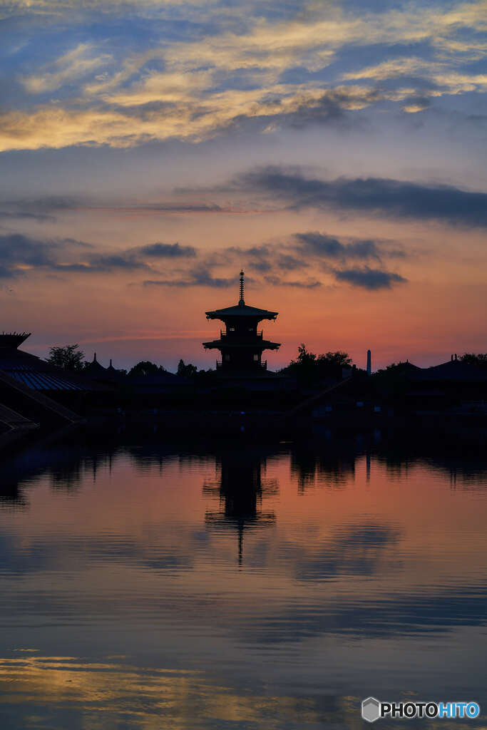 夕暮れ