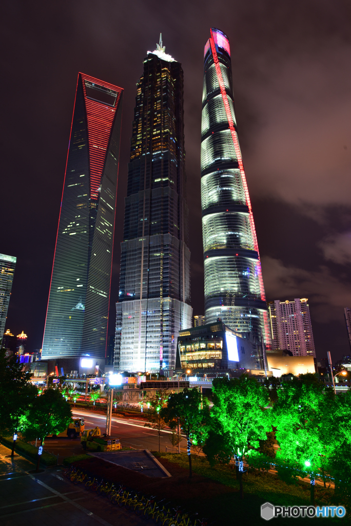 中秋節　圧巻の上海夜景