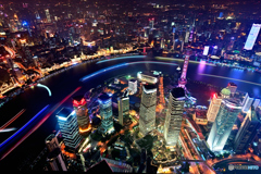 上海中心からの夜景