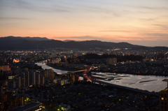 福岡の夕景