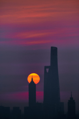 上海の日の出