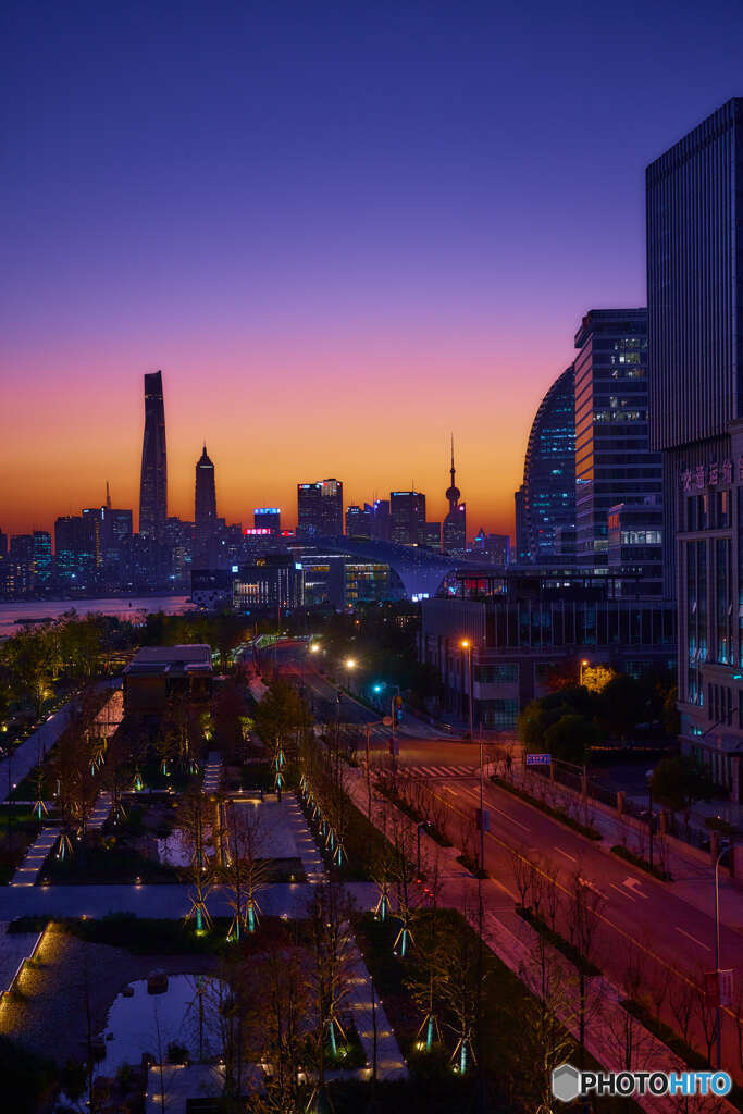 夕暮れ
