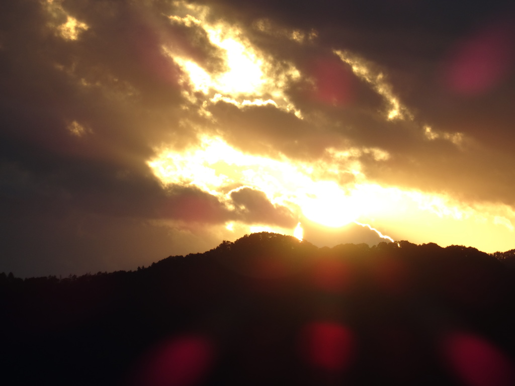 暁の空