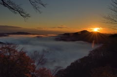 鎌倉山からの朝日