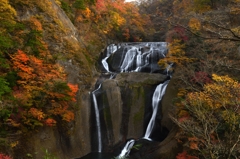 袋田の滝紅葉