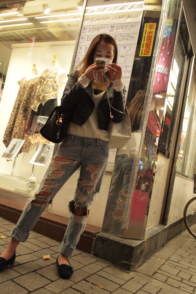 新宿　女性スナップ