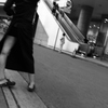 モノクロ女性