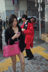 新宿　女性スナップ