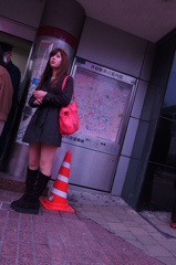 渋谷にて