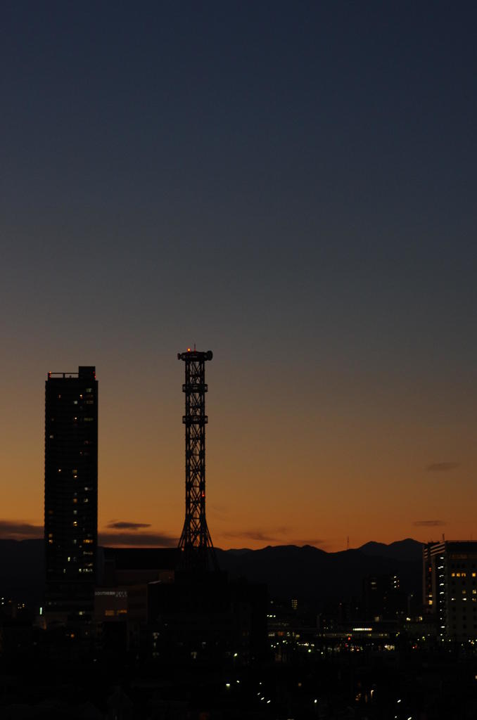 八王子の夕景