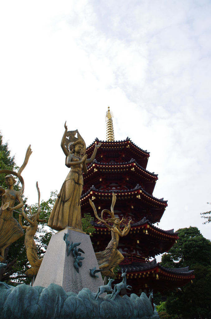 川崎大師の五重塔（試し撮り）
