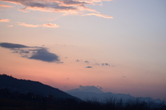 夕暮れの紅