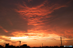夏の日の夕景