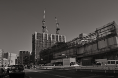 新宿駅南口大工事中