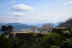 竹田城跡　北千畳を望む