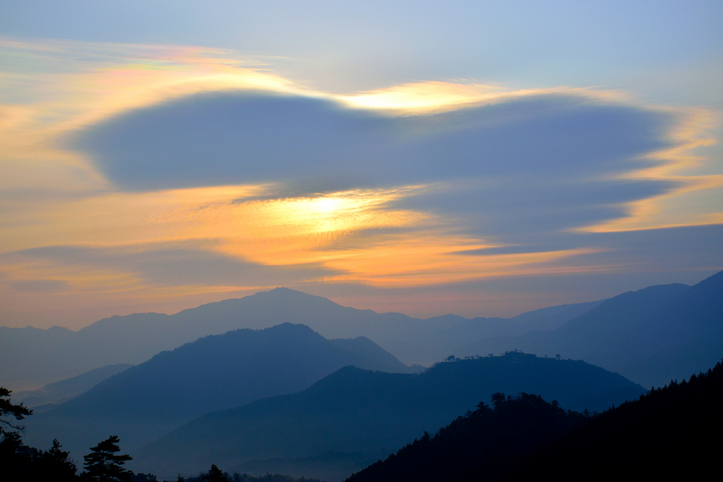 竹田城跡　彩雲