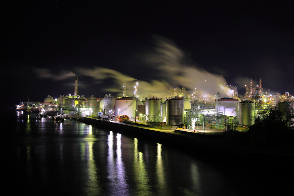 工場夜景