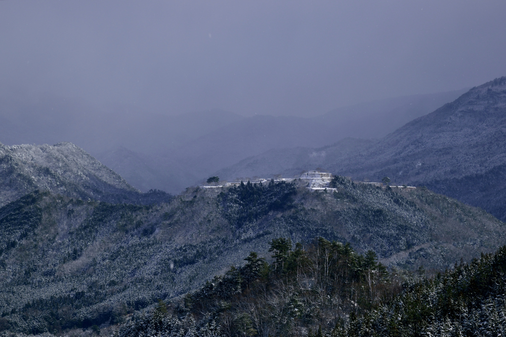 竹田城跡　雪化粧-Ⅲ