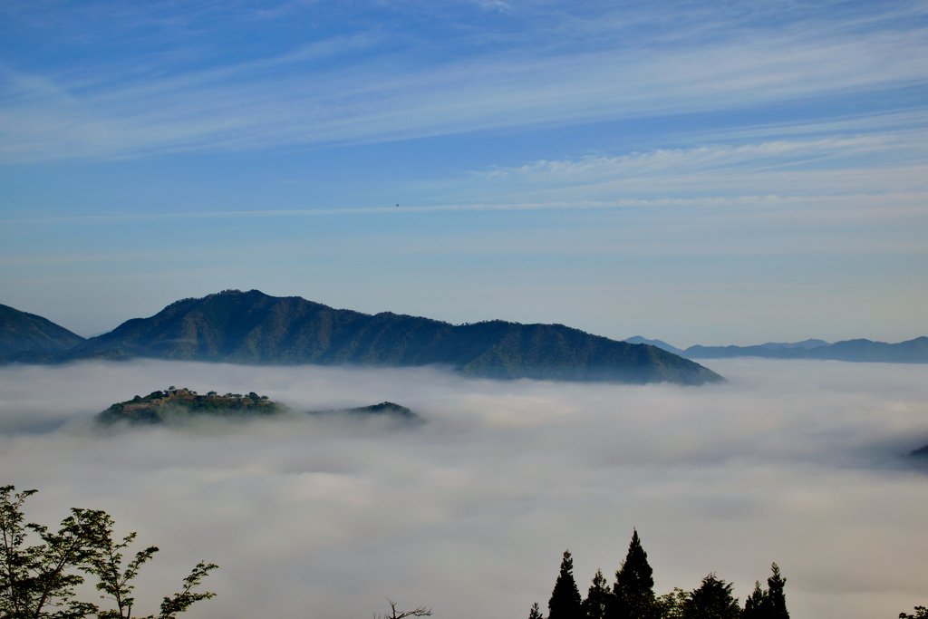 竹田城跡　フル雲海