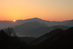 竹田城跡　日の出