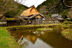 佐中の千年家　葺き替え