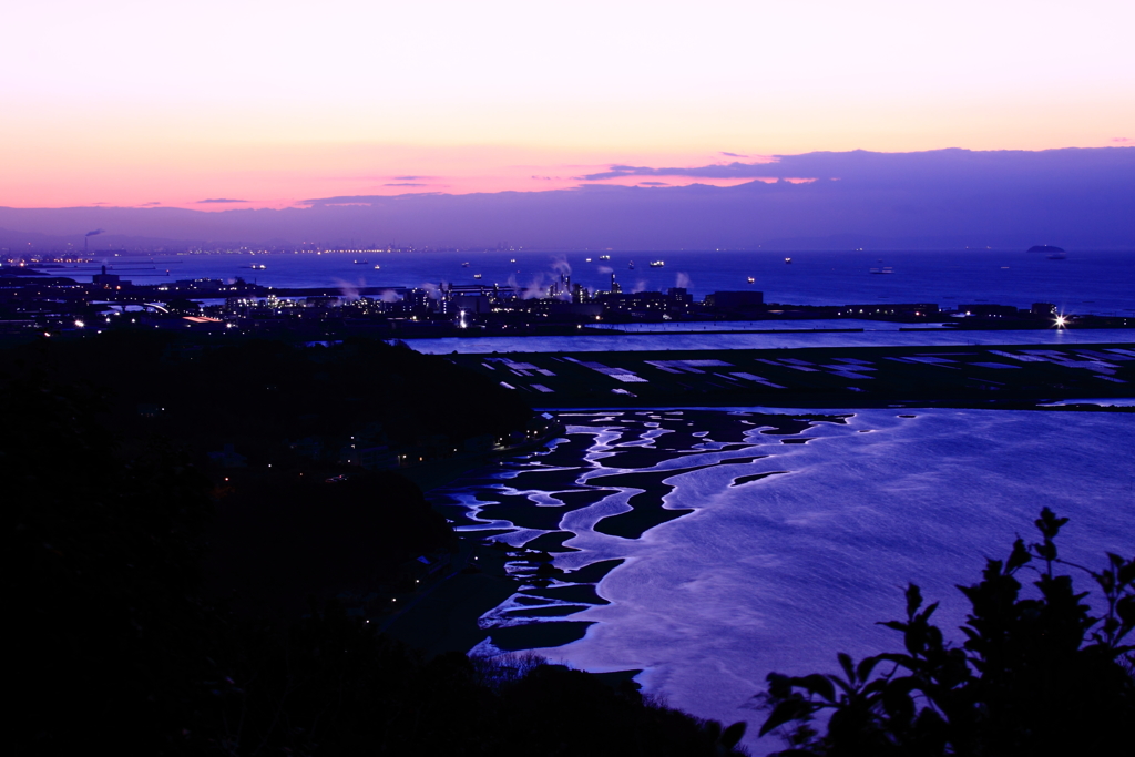 新舞子全景　日の出前
