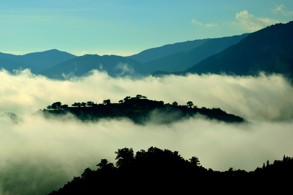 竹田城跡　雲海　8月14日