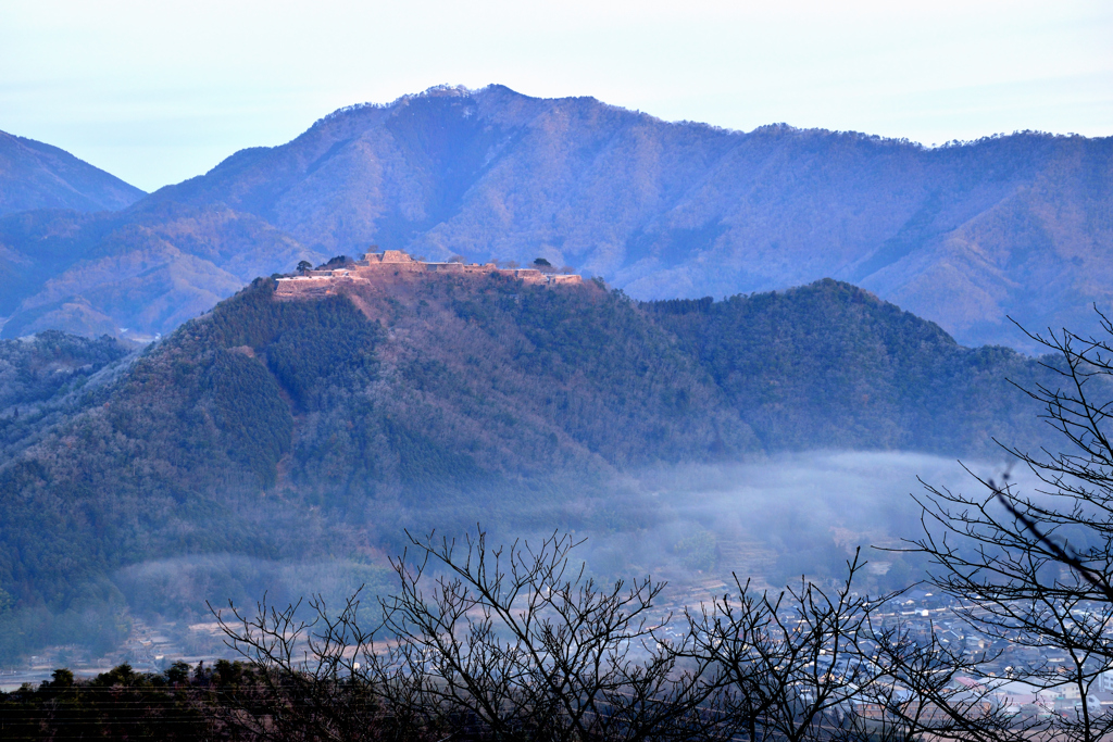 竹田城跡　立雲峡にて