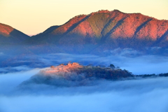 竹田城跡　明と暗