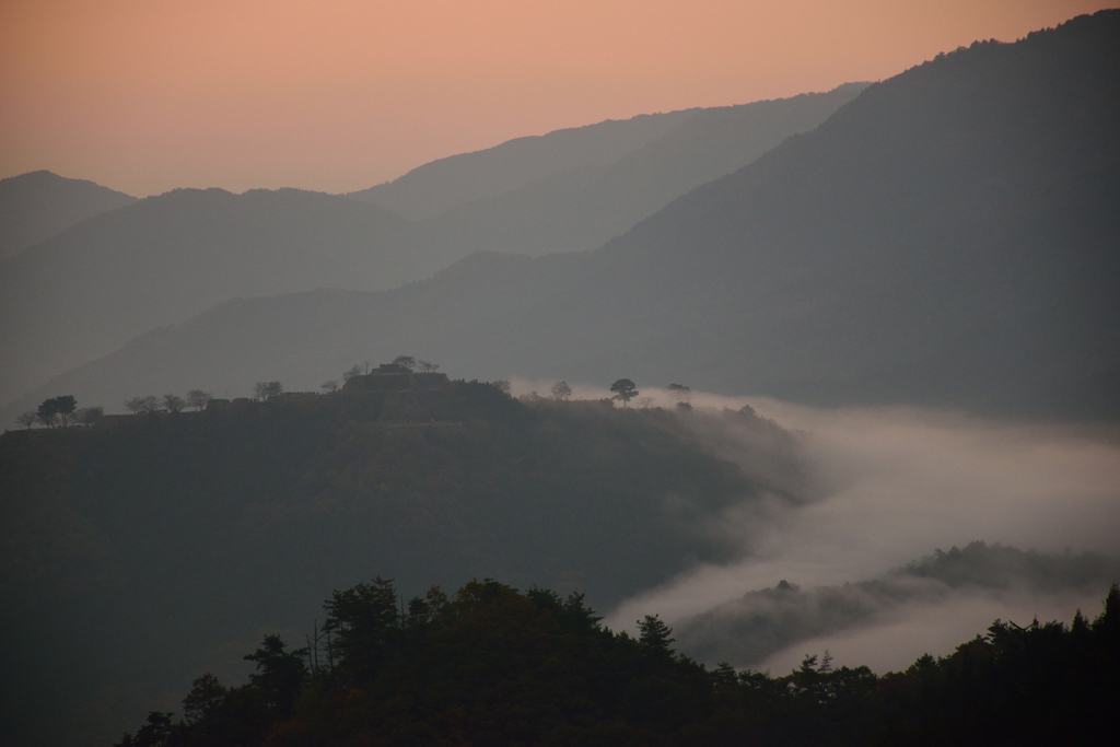 竹田城跡　藤和峠にて