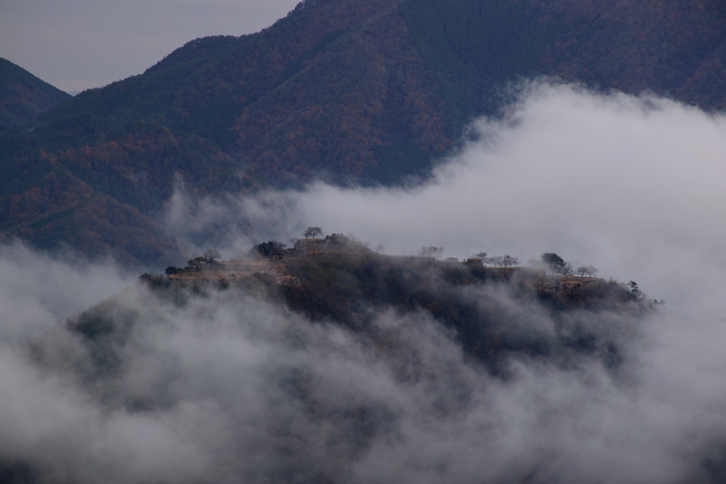 竹田城跡　雲海-3