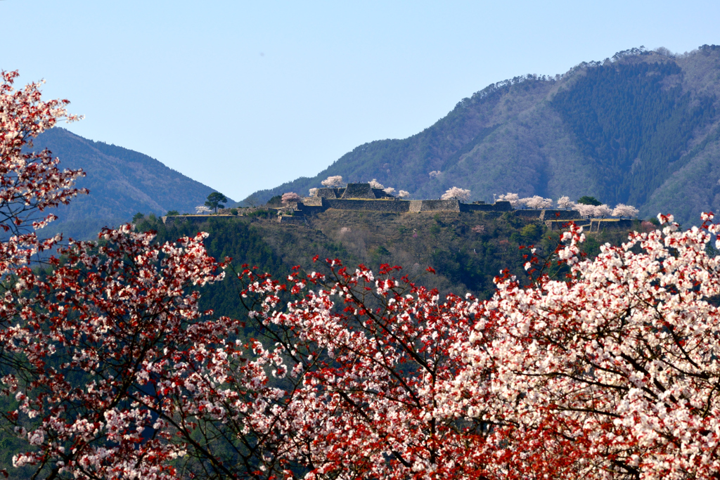 竹田城跡　立雲峡にて