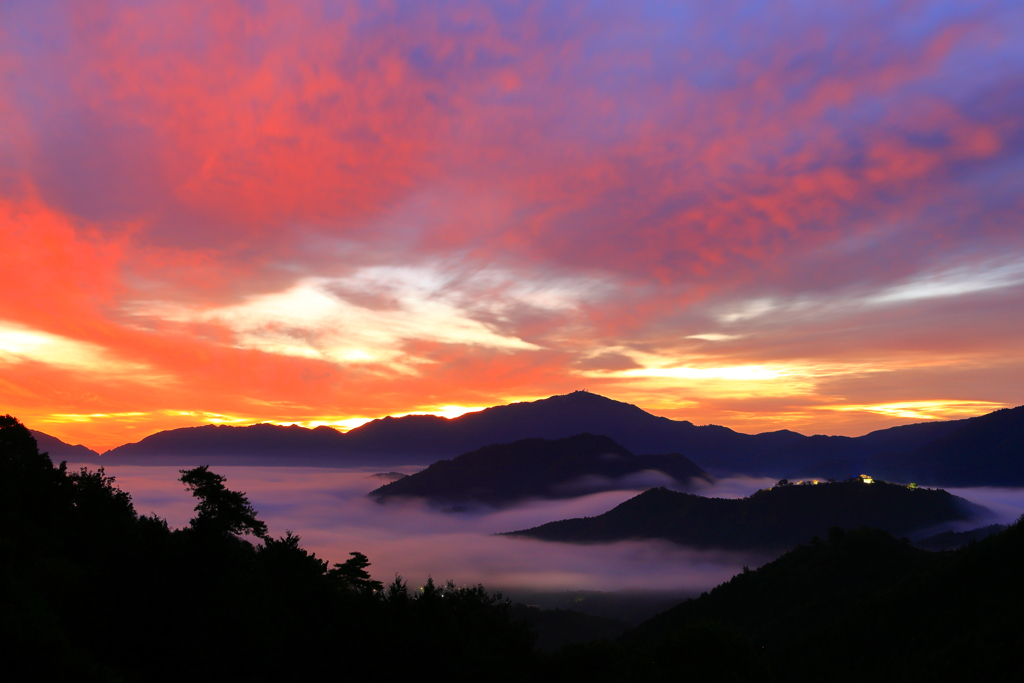 竹田城跡　朝焼け　11月10日