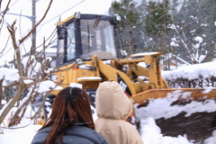 冬の風物詩　除雪車