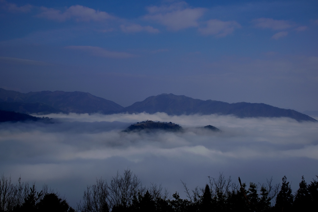 竹田城跡　雲海　3月2日