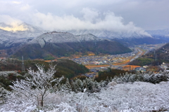 竹田城跡　雪景色
