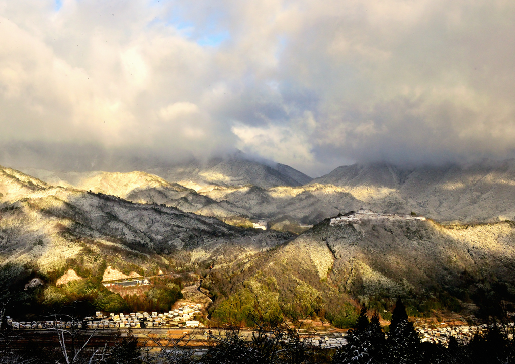 竹田城跡　雪景色‐Ⅱ