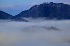 竹田城跡　濃霧注意報