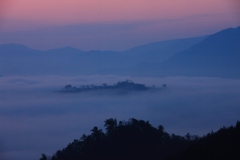 竹田城跡　3月2日　夜明け前
