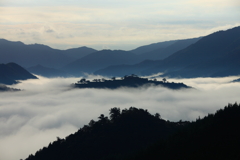 竹田城跡　☀も高く