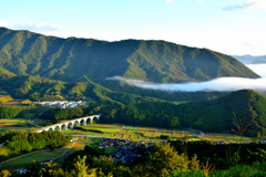 虎臥城大橋　たなびく雲