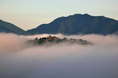 竹田城跡　雲海　立雲峡