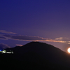 竹田城跡と名月